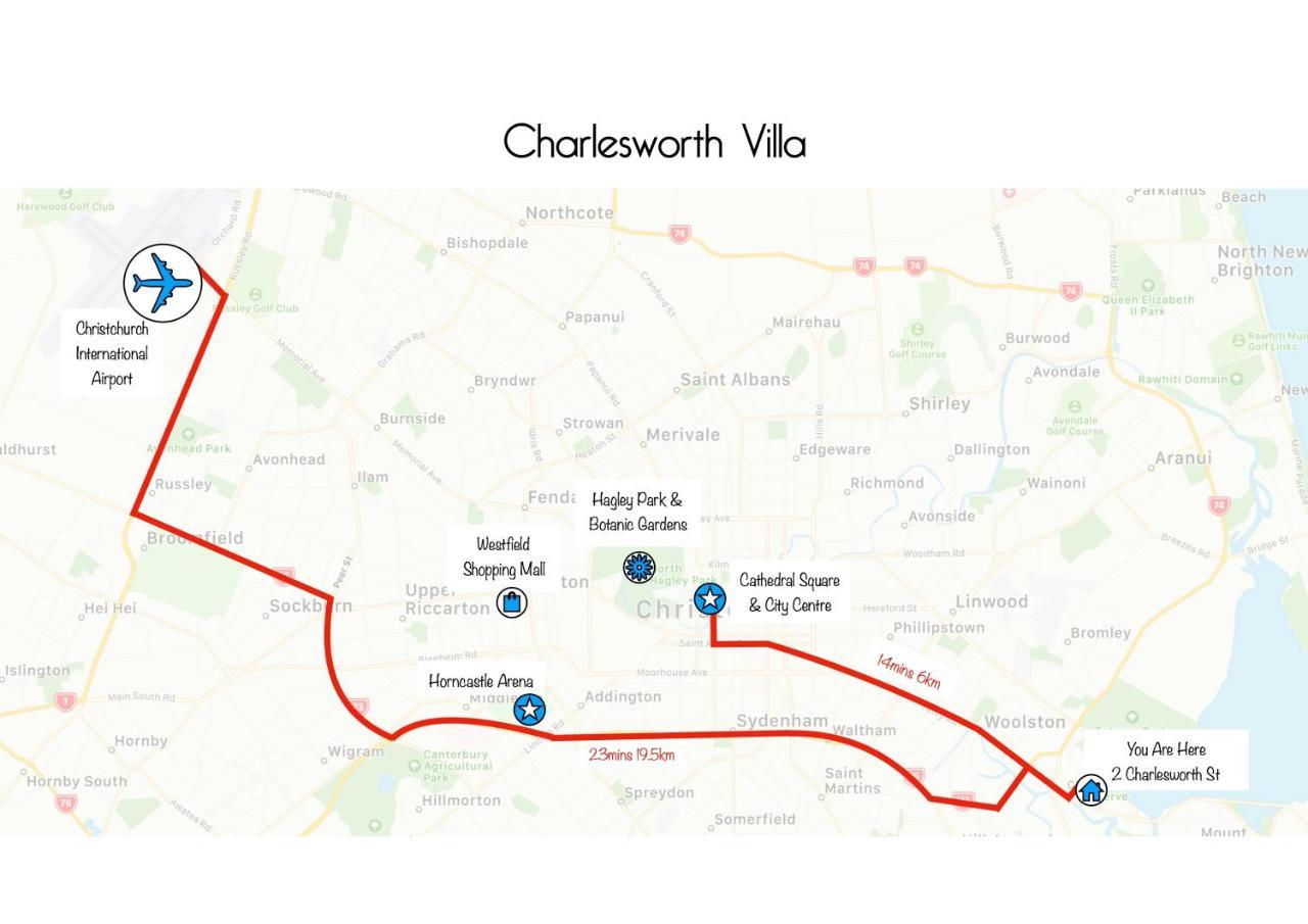 Charlesworth Villa - Christchurch Holiday Homes ภายนอก รูปภาพ